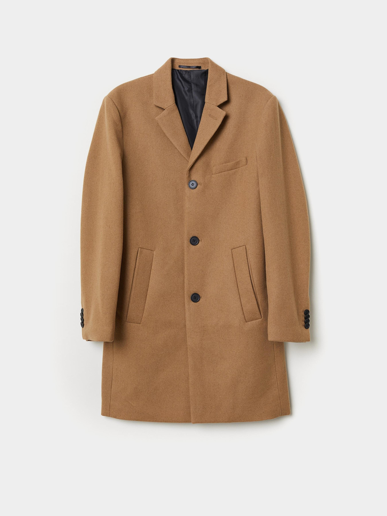 Пальто H&M модель 8634292wer_Темно-бежевый Фото