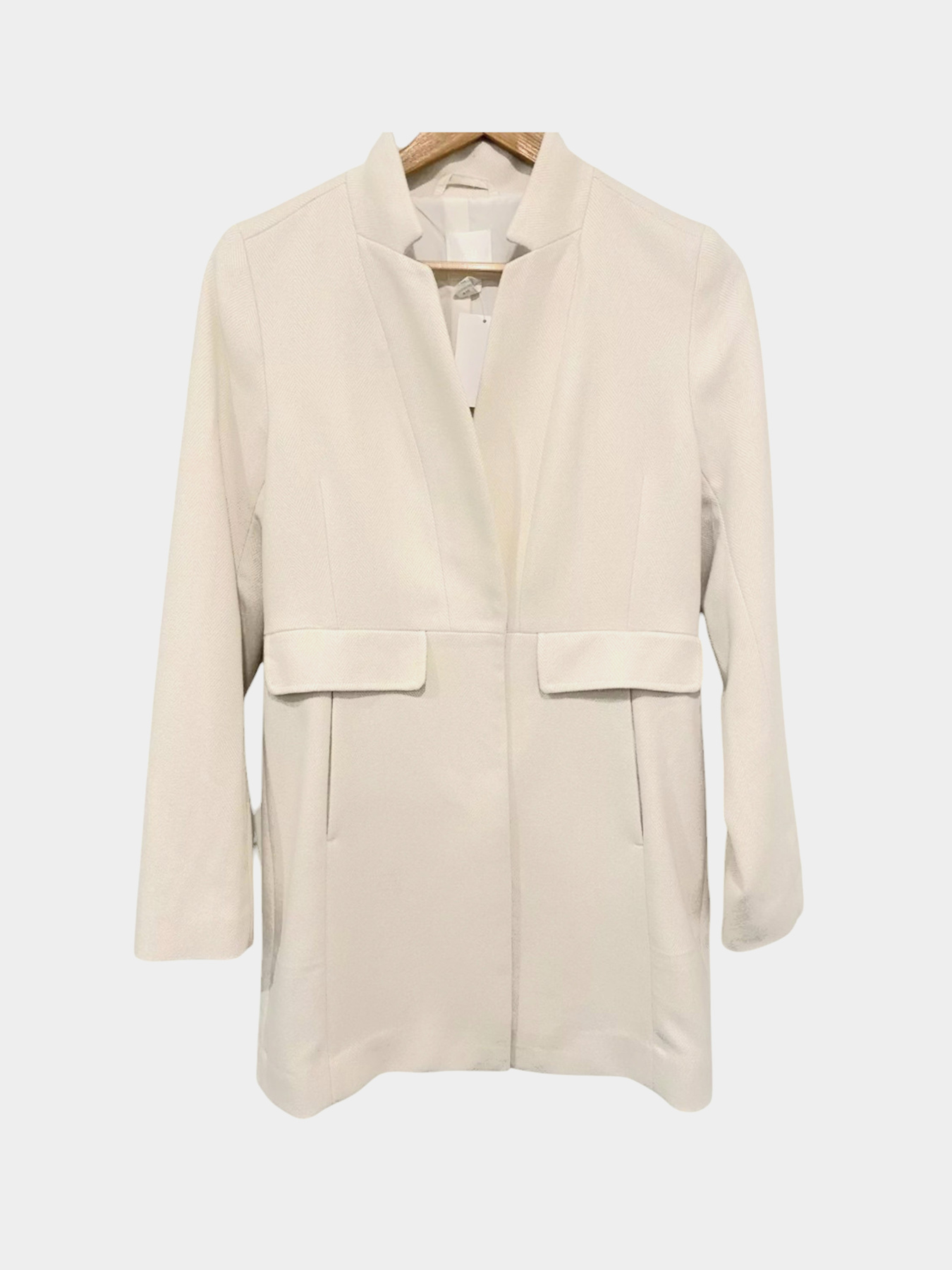 Пальто H&M модель 1012551wer_Молочный Фото