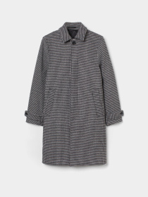 Пальто H&M модель 9784724arl_Черно-белый Фото