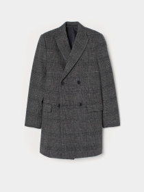 Пальто H&M модель 7505650wer_Серый Фото