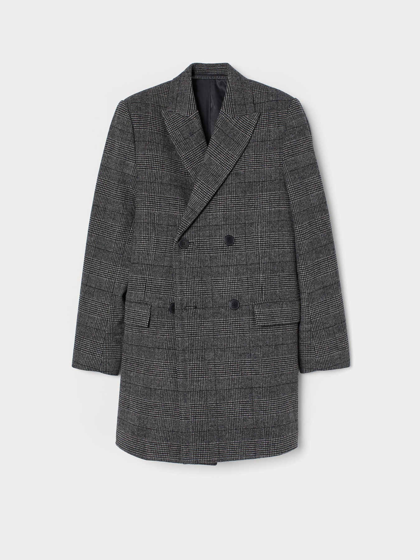 Пальто H&M модель 7505650wer_Серый Фото