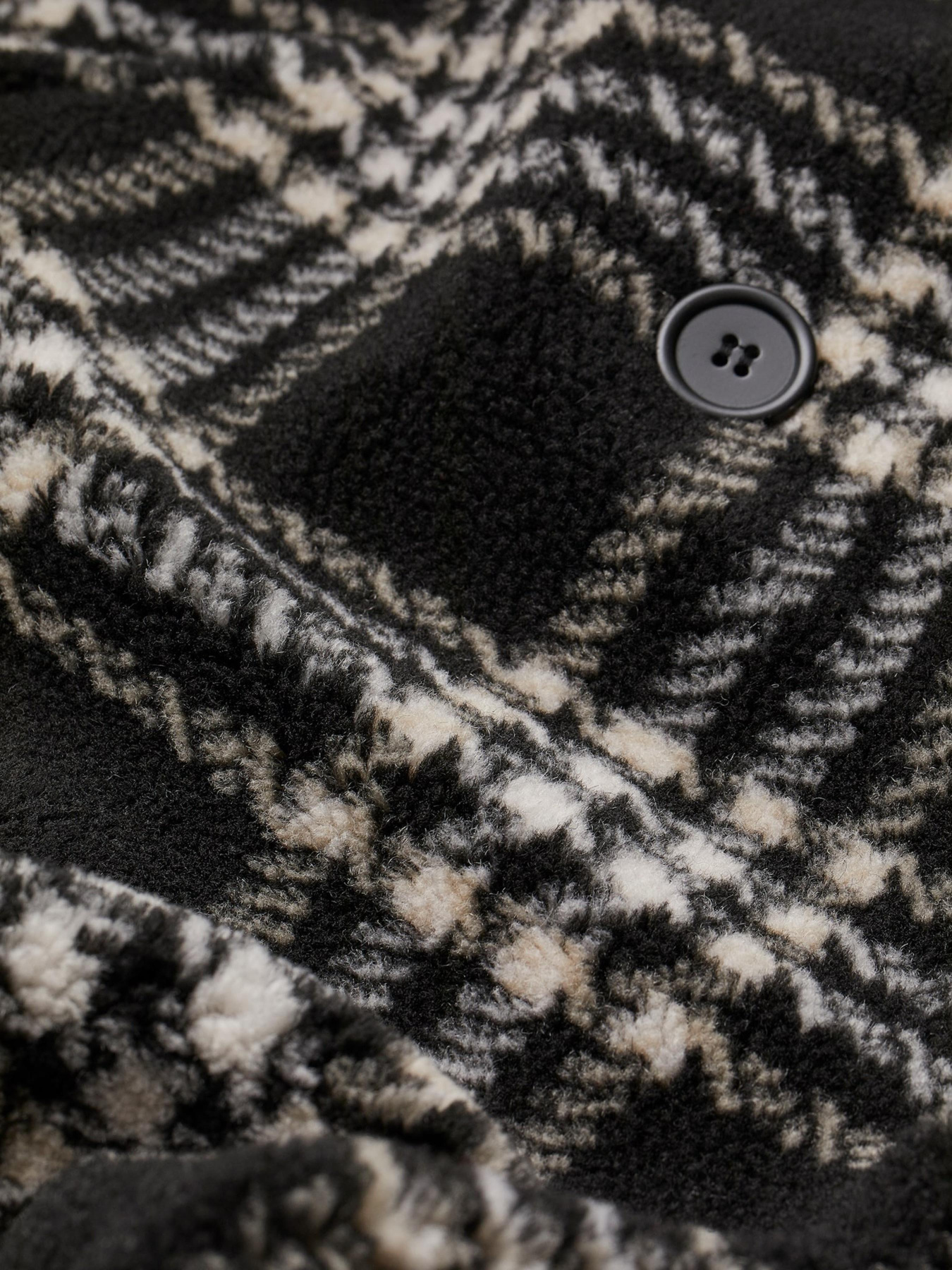 Пальто H&M модель 9168002wer_Черно-белый Фото