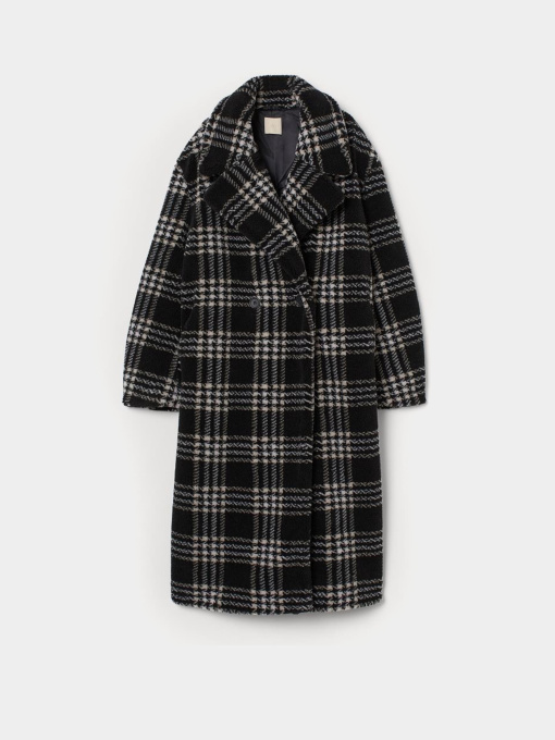 Пальто H&M модель 9168002wer_Черно-белый Фото