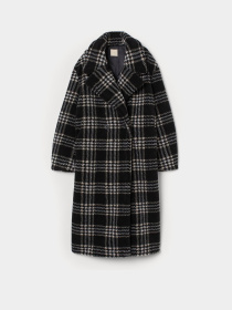 Пальто H&M модель 9168002wer_Черно-белый Фото