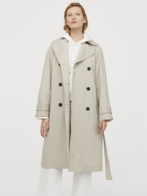 Тренч H&M модель 8030140wer_Бежевый Фото