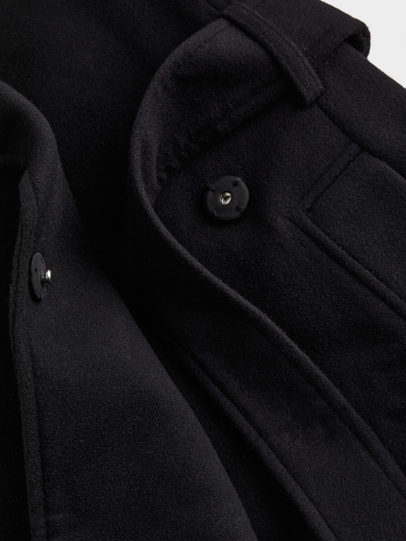 Пальто H&M модель 9723076wer_Черный Фото