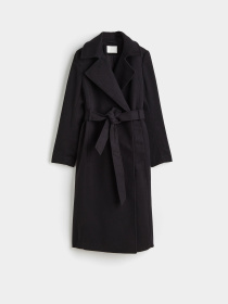 Пальто H&M модель 9723076wer_Черный Пальто H&M модель 9723076wer_Черный Фото