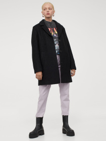 Пальто H&M модель 7402100wt_Черный Фото