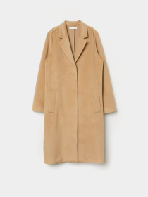 Пальто H&M модель 6399760abr_Бежевый Пальто H&M модель 6399760abr_Бежевый Фото