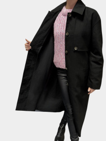 Пальто H&M модель 2325691wer_Черный Фото