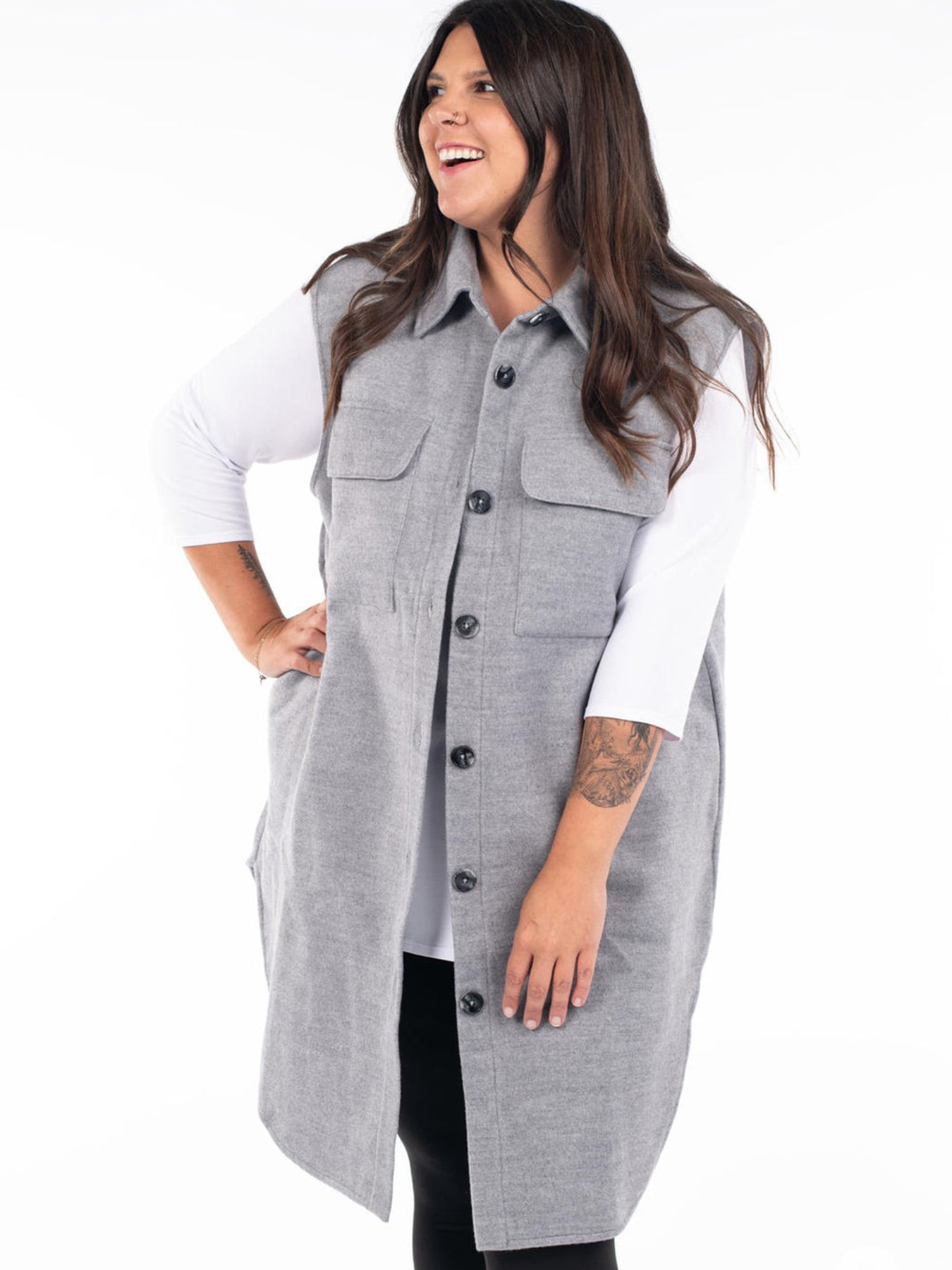 Жилет H&M модель 8586233wer_Серый Фото