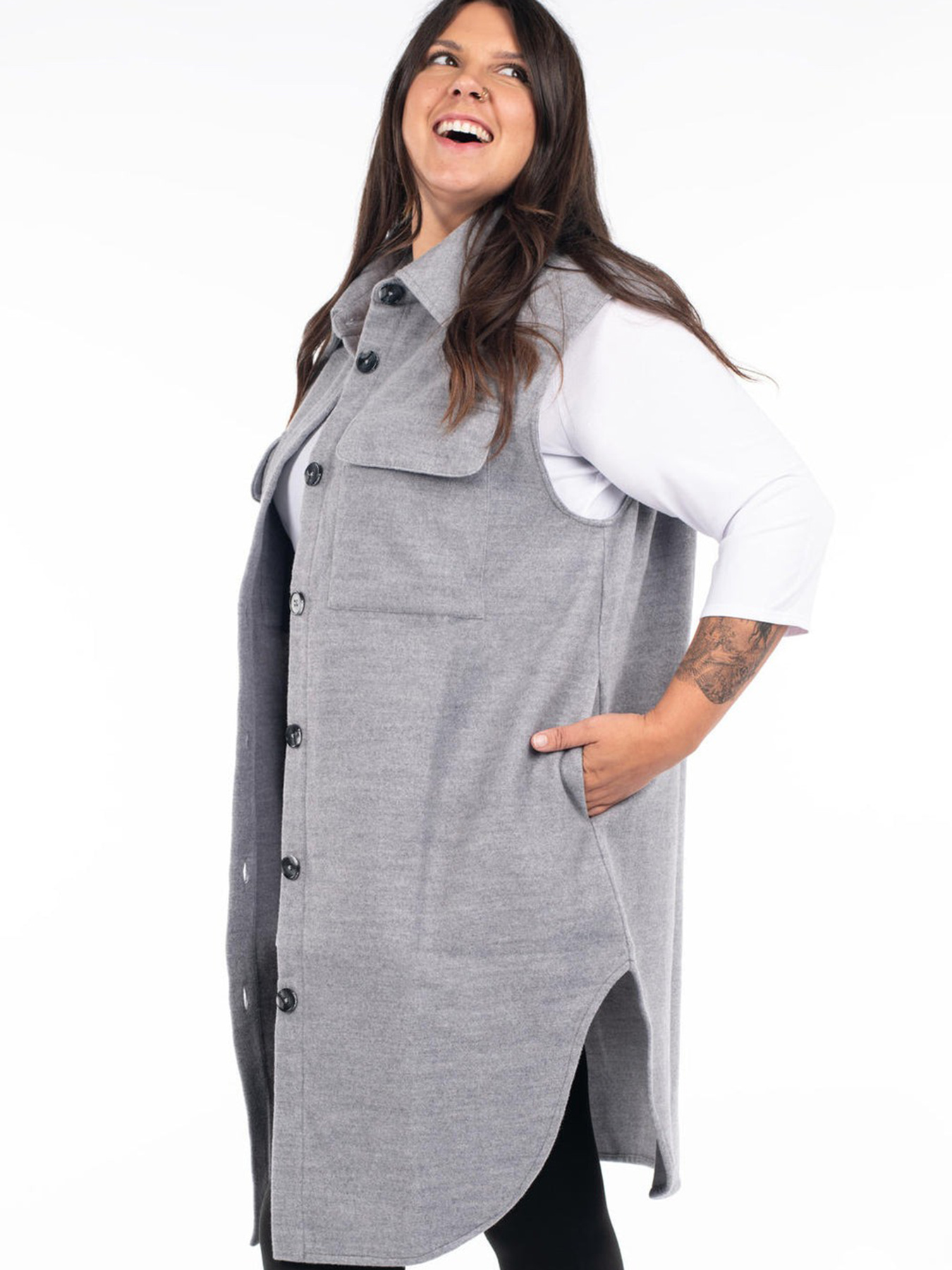 Жилет H&M модель 8586233wer_Серый Фото