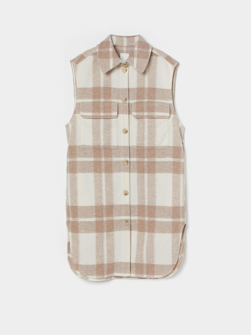 Жилет H&M модель 9893671wer_Бело-бежевый Фото