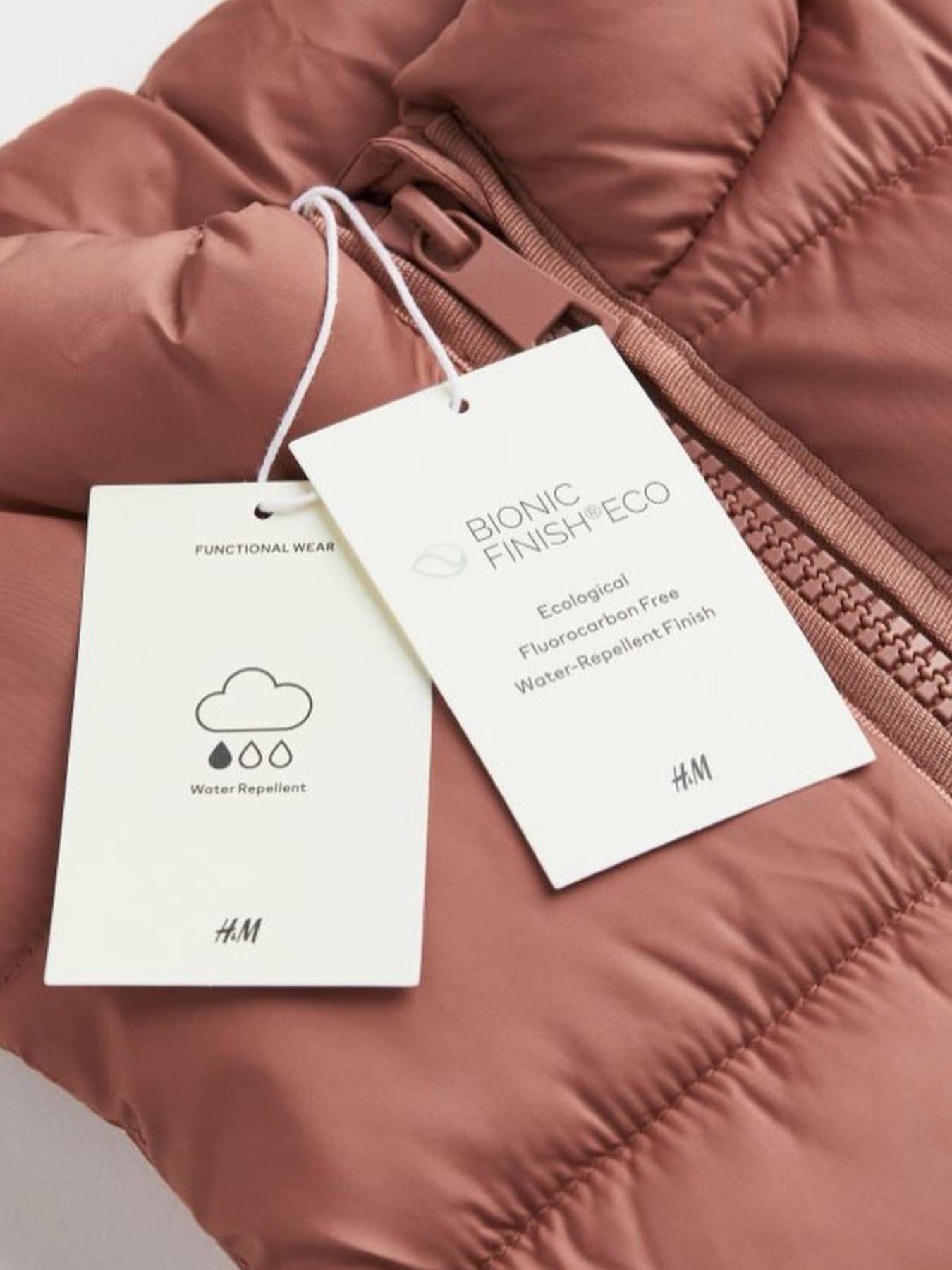 Жилет с утеплителем H&M модель 10756386kwer_Пудровый Фото