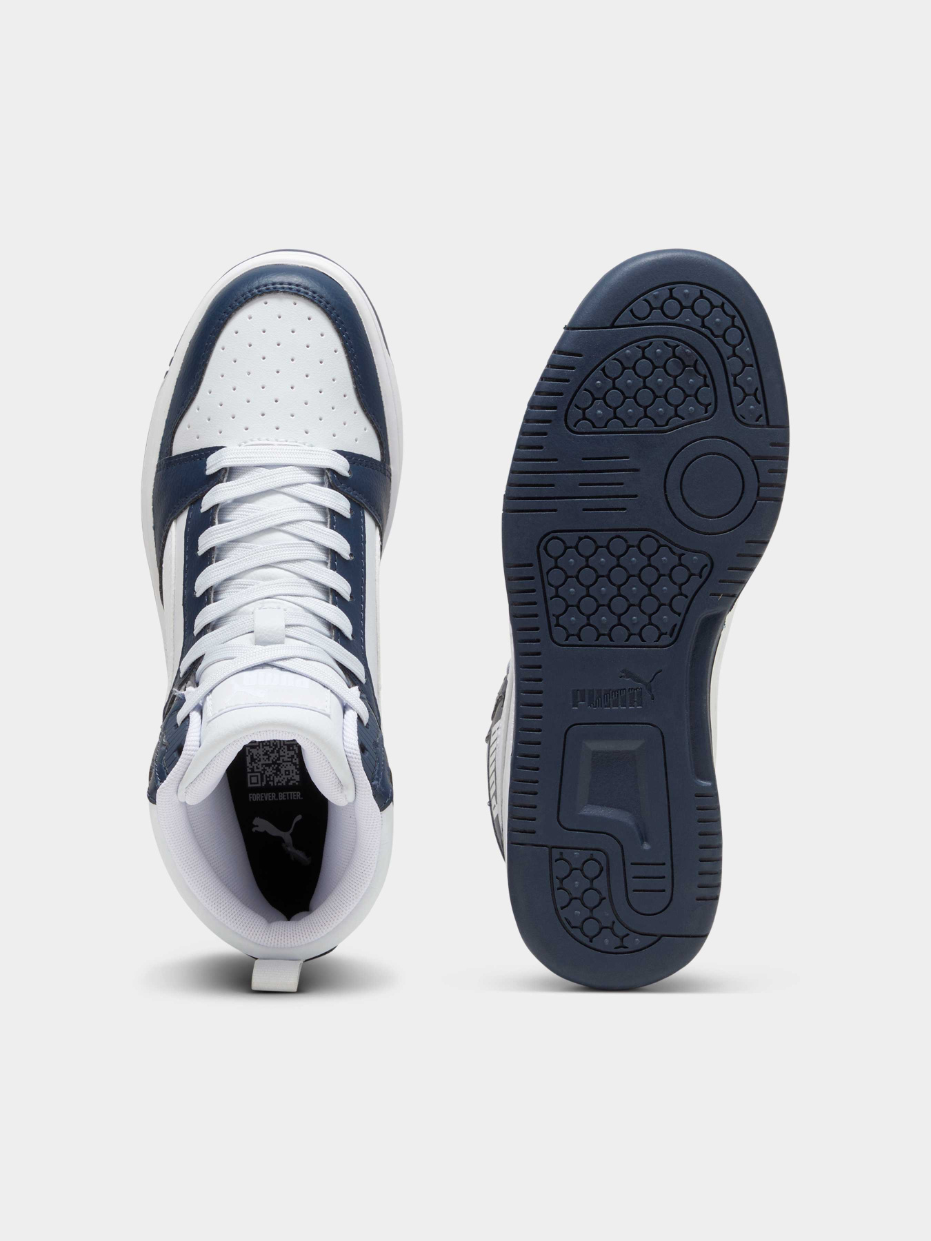 Кеды высокие PUMA Rebound V6 Mid Jr модель 393831 Фото