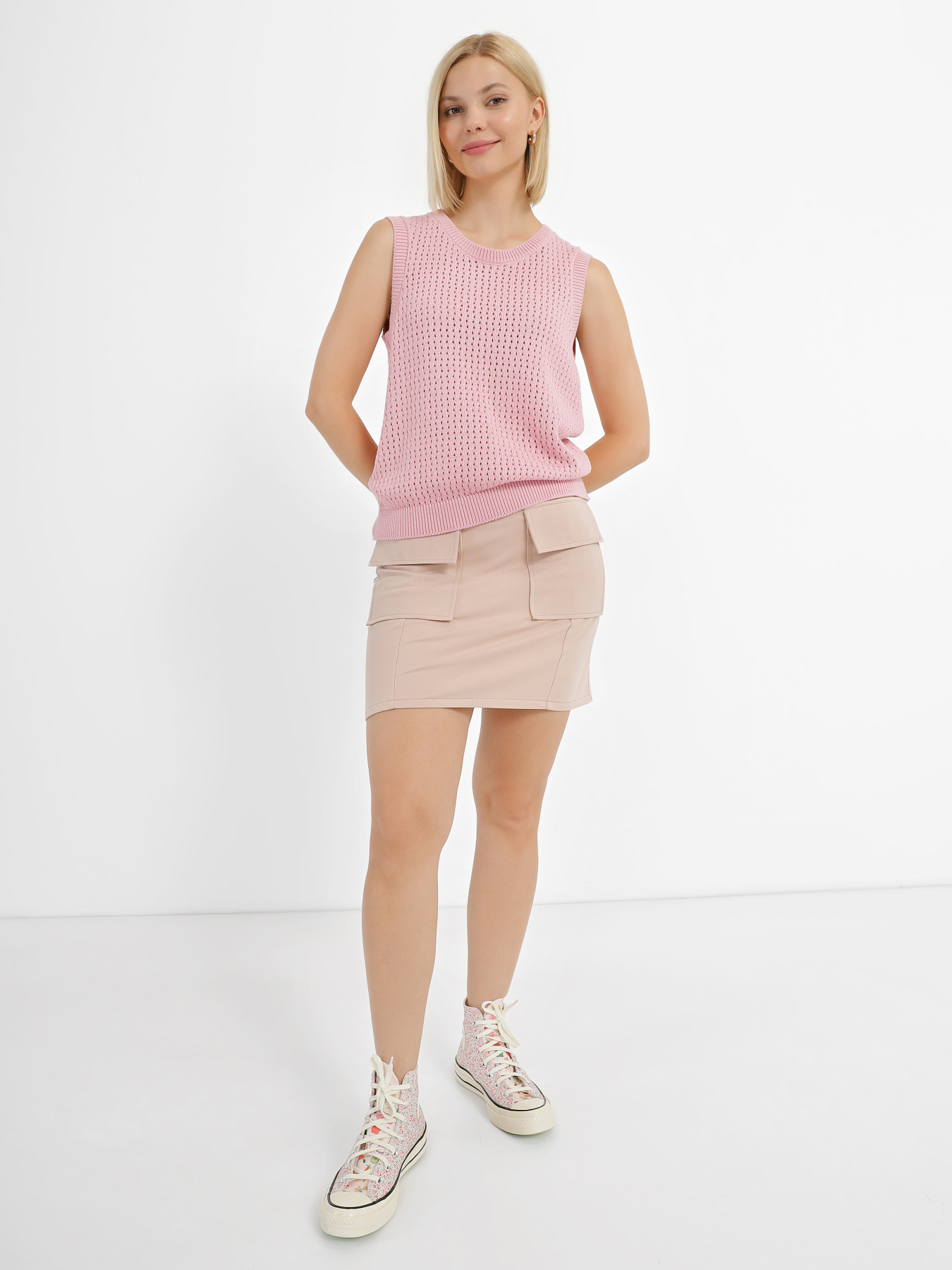 Юбка мини Daria Karpiuk модель SK140NV33CTEL Фото