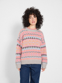 Свитер женский CLTN POLANA с геометрическим узором многоцветный модель 10048282 Фото