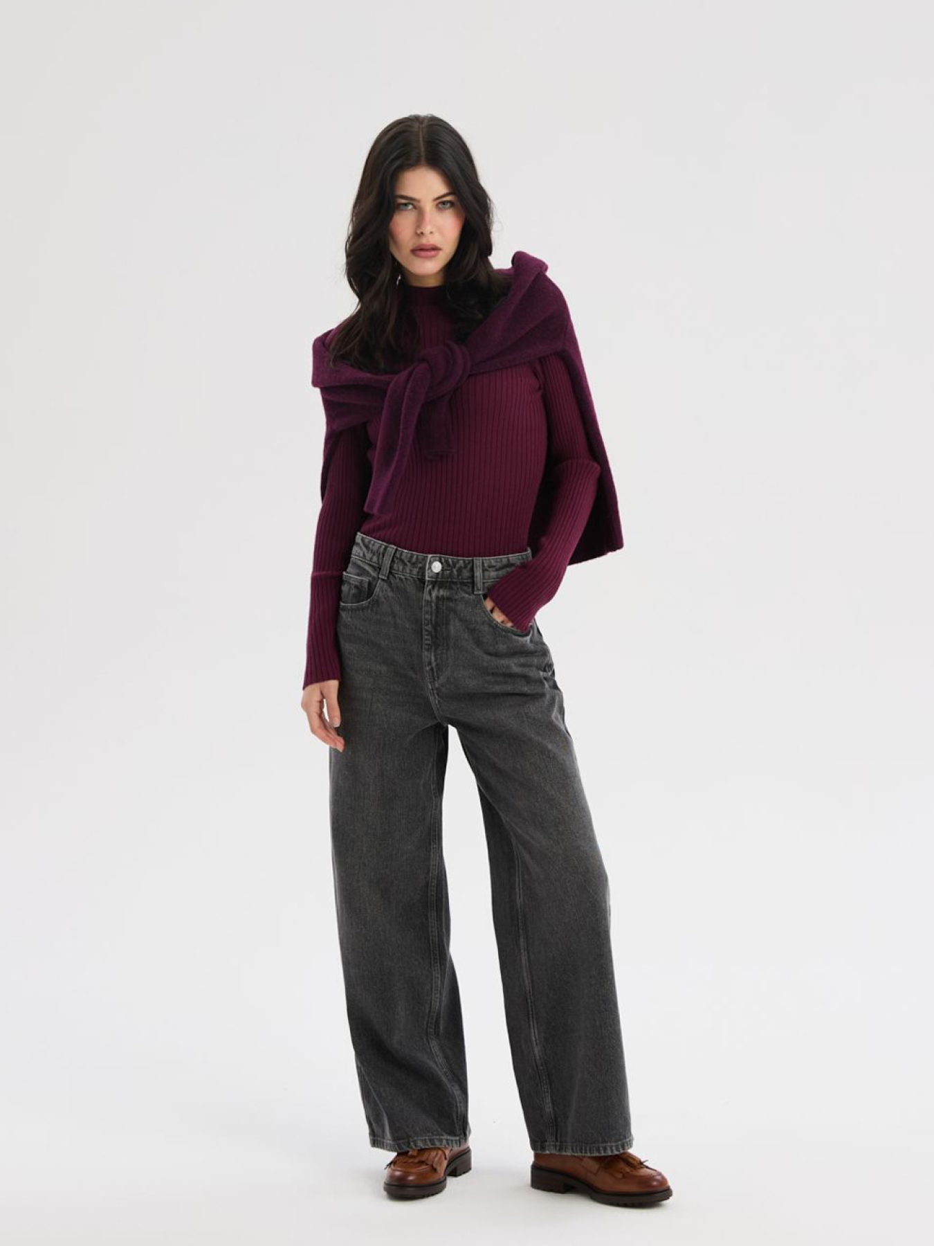 Широкие джинсы DIVERSE Rawie 256 модель 10048255 Фото