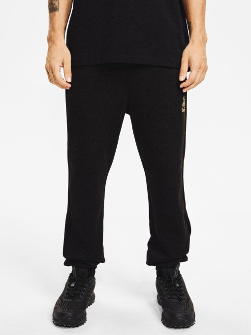 Спортивные мужские штаны DKR VIP SP 05 с золотым логотипом черные модель 10048142 Фото