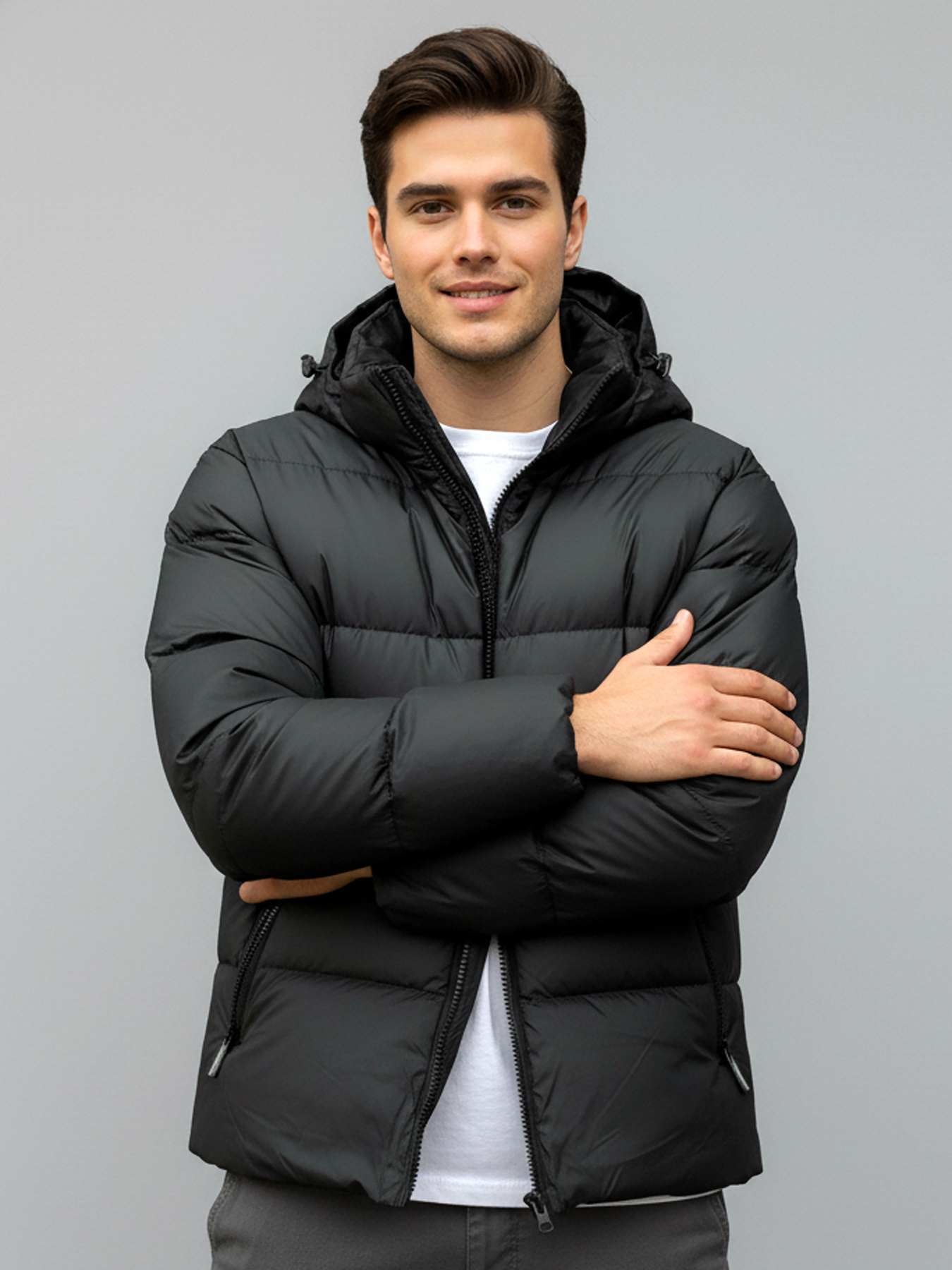 Демисезонная куртка Sun's House модель SB-25250-black Фото