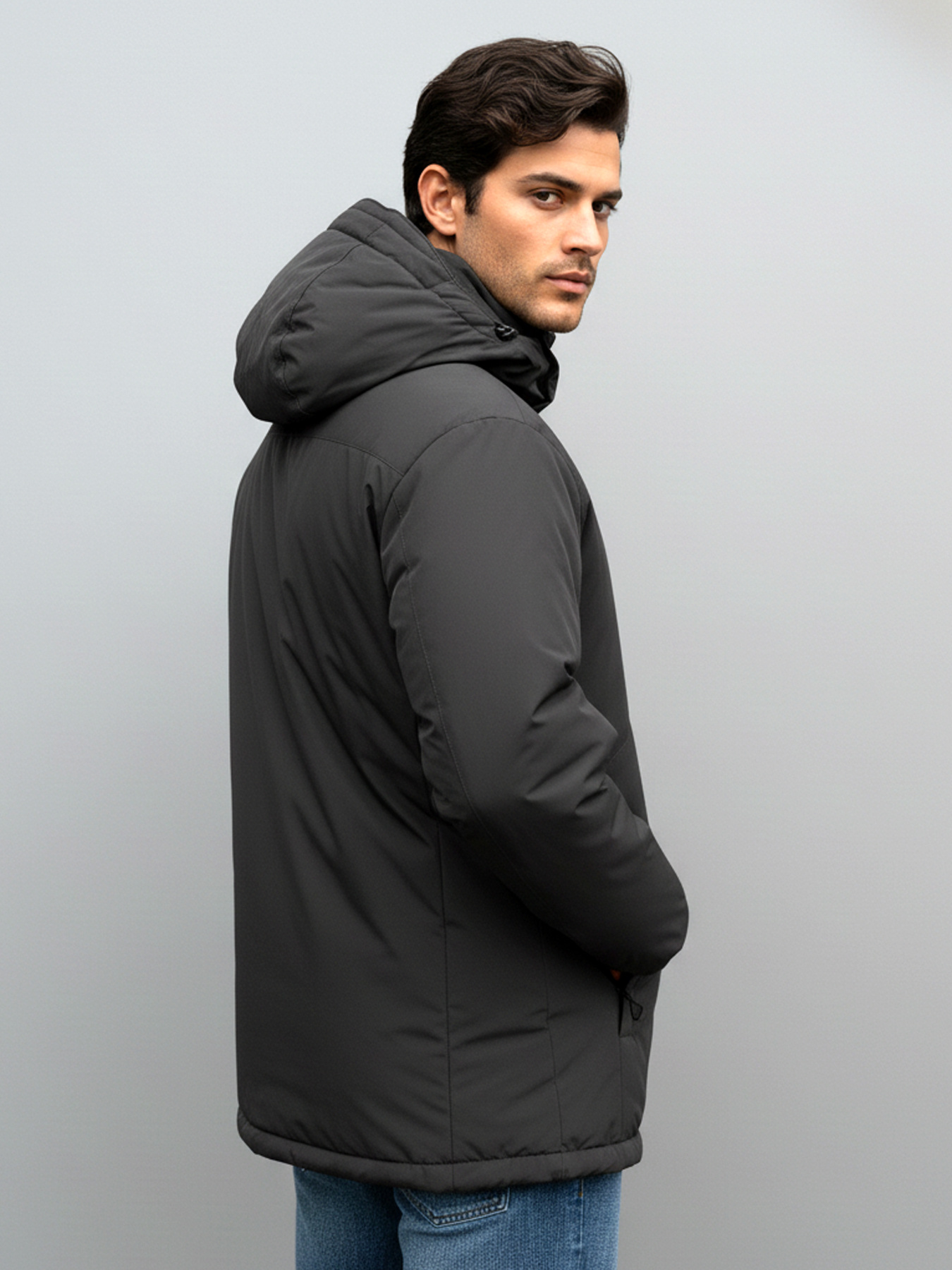 Пуховик Sun's House модель SB-23243-dark-grey Фото