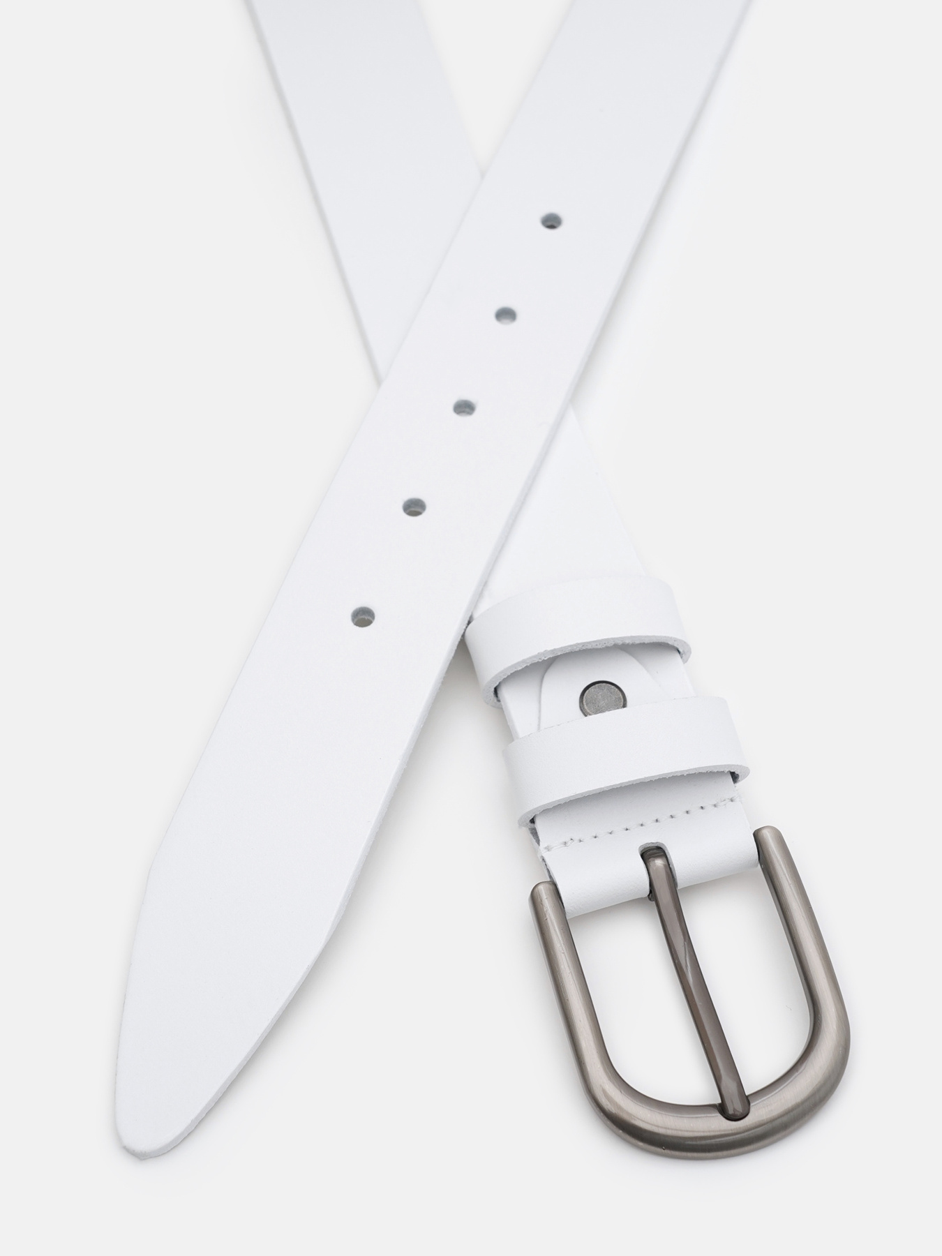 Ремінь Borsa Leather модель 100v1genw107-white Фото