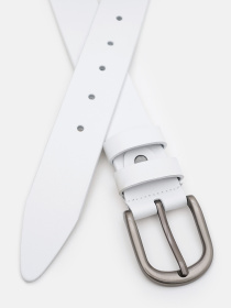 Ремінь Borsa Leather модель 110v1genw112-white Фото