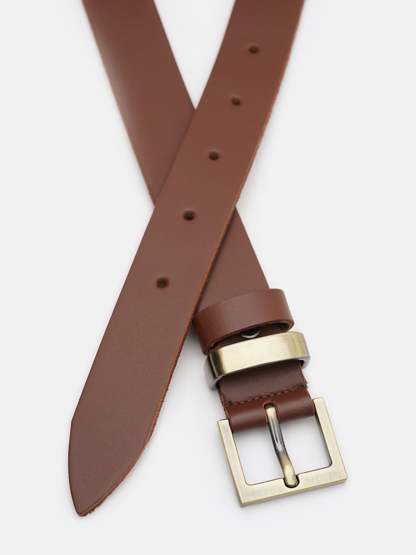 Ремінь Borsa Leather модель 110b1genw124-l.brown Фото