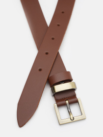 Ремінь Borsa Leather модель 110b1genw124-l.brown Фото