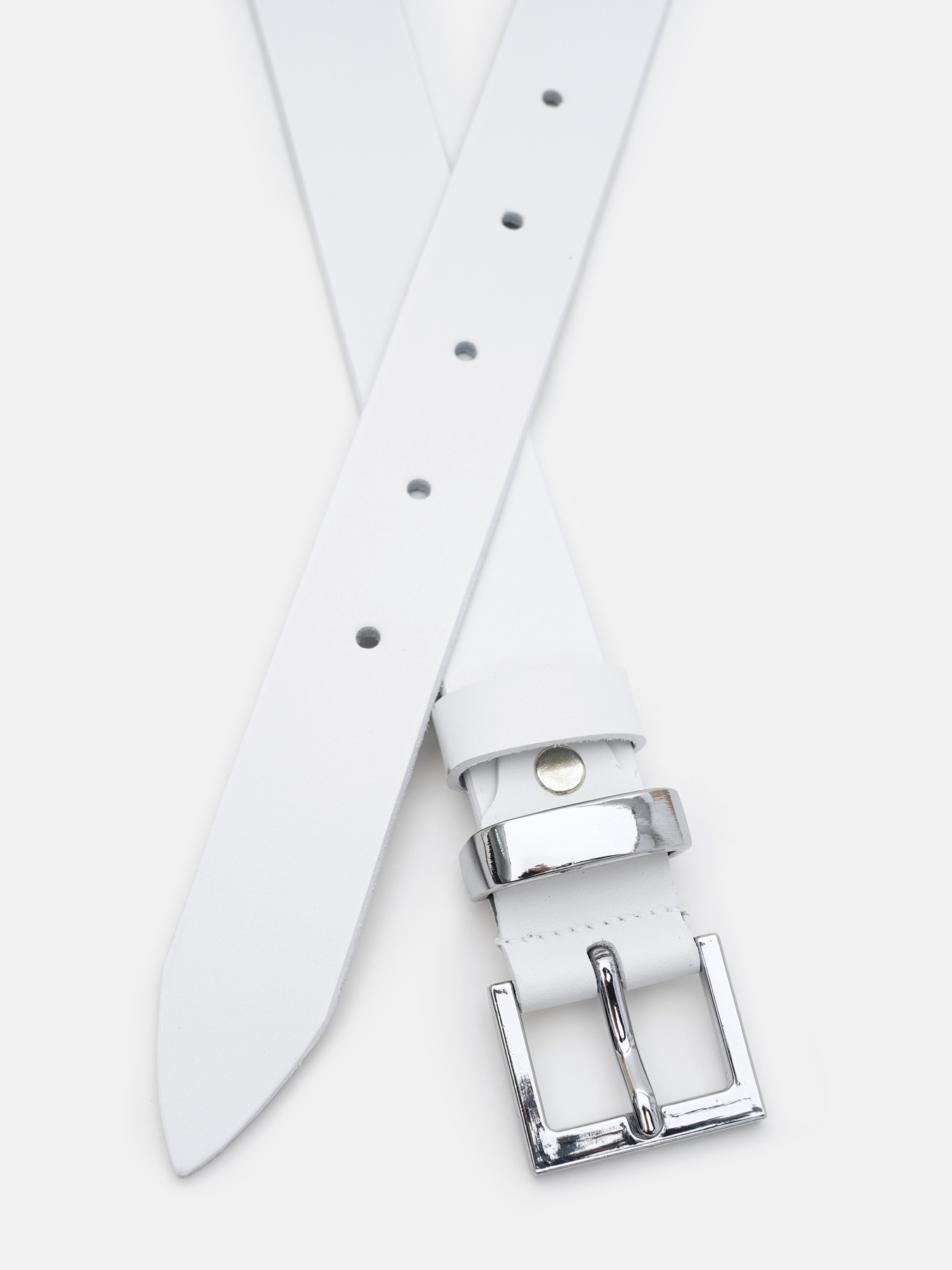 Ремінь Borsa Leather модель 110x1genw129-white Фото