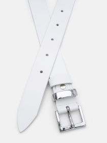 Ремінь Borsa Leather модель 110x1genw129-white Фото