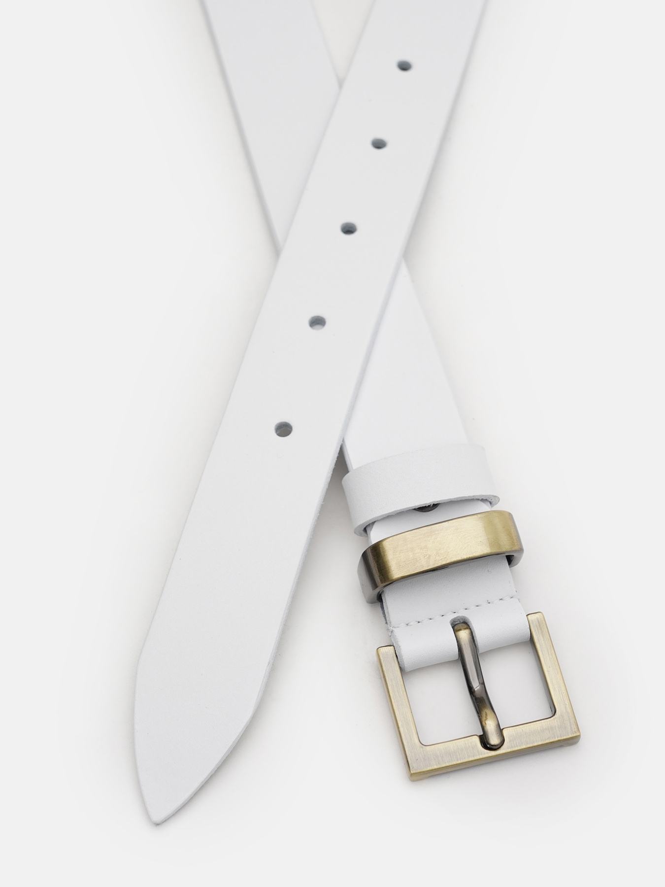 Ремінь Borsa Leather модель 110b1genw130-white Фото