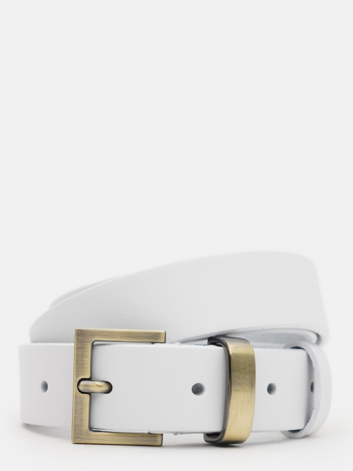 Ремень Borsa Leather модель 110b1genw130-white Фото