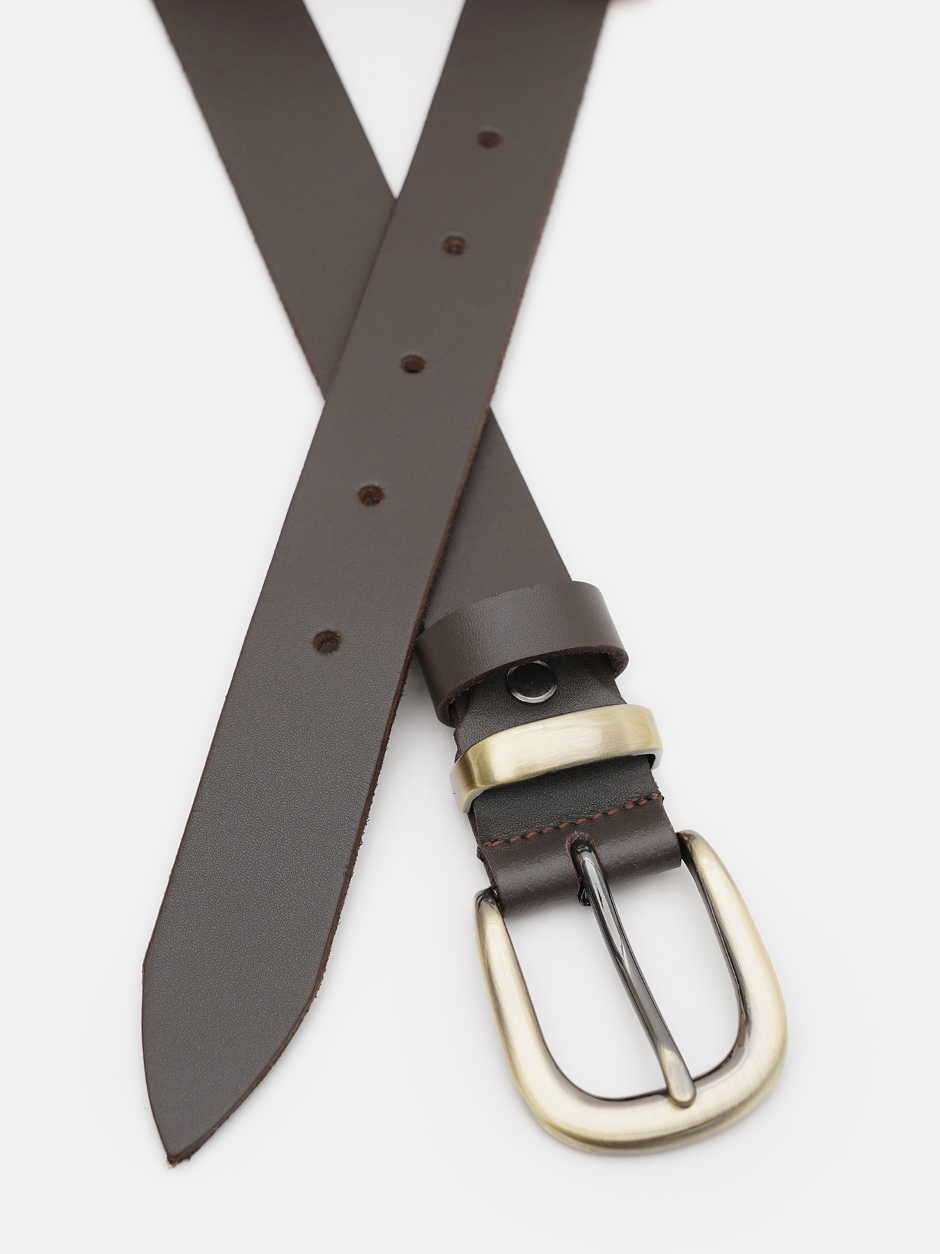 Ремінь Borsa Leather модель 100b1genw141-brown Фото