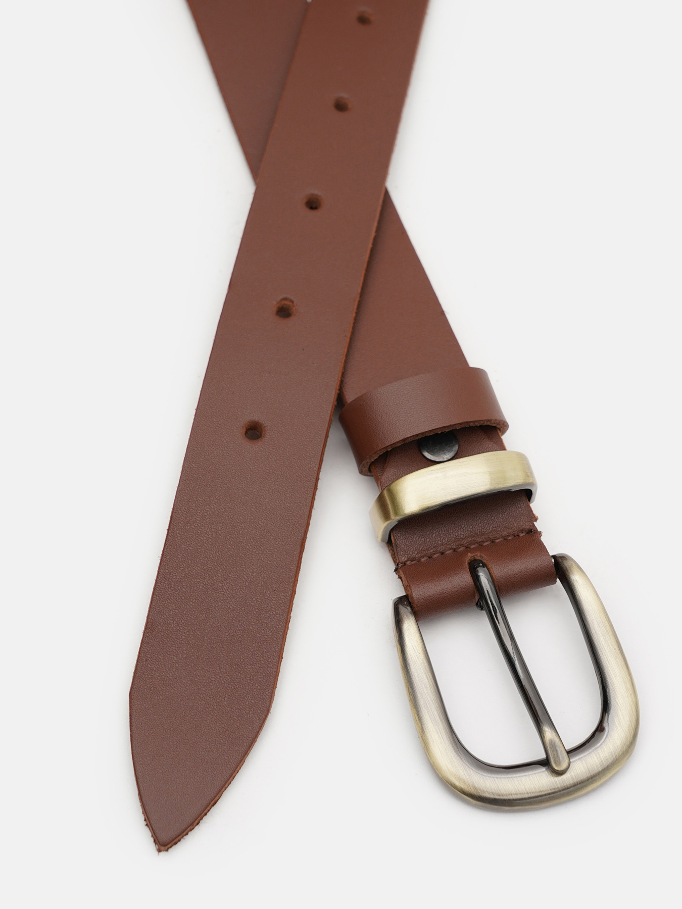 Ремінь Borsa Leather модель 100b1genw146-l.brown Фото