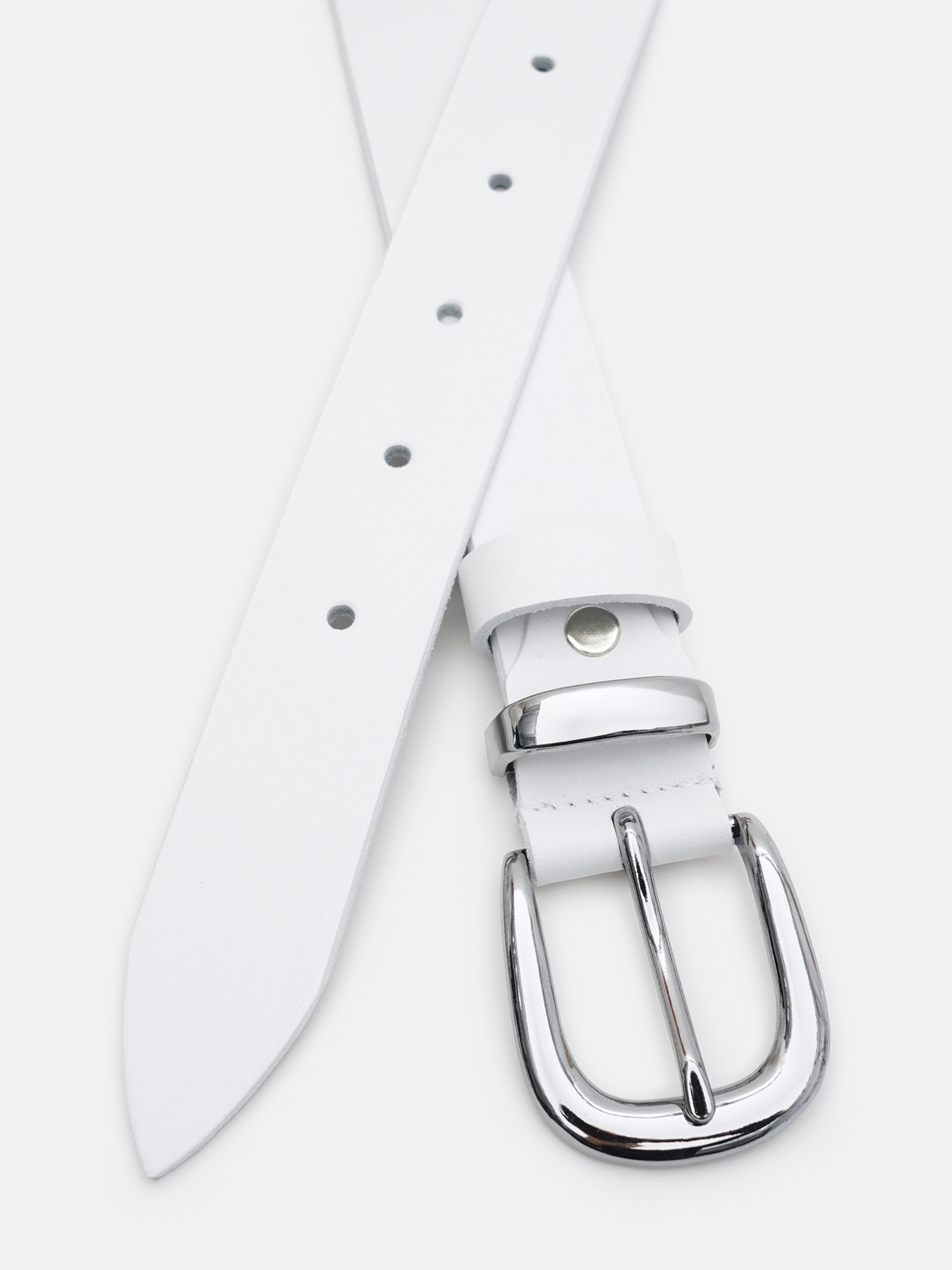 Ремінь Borsa Leather модель 100x1genw153-white Фото