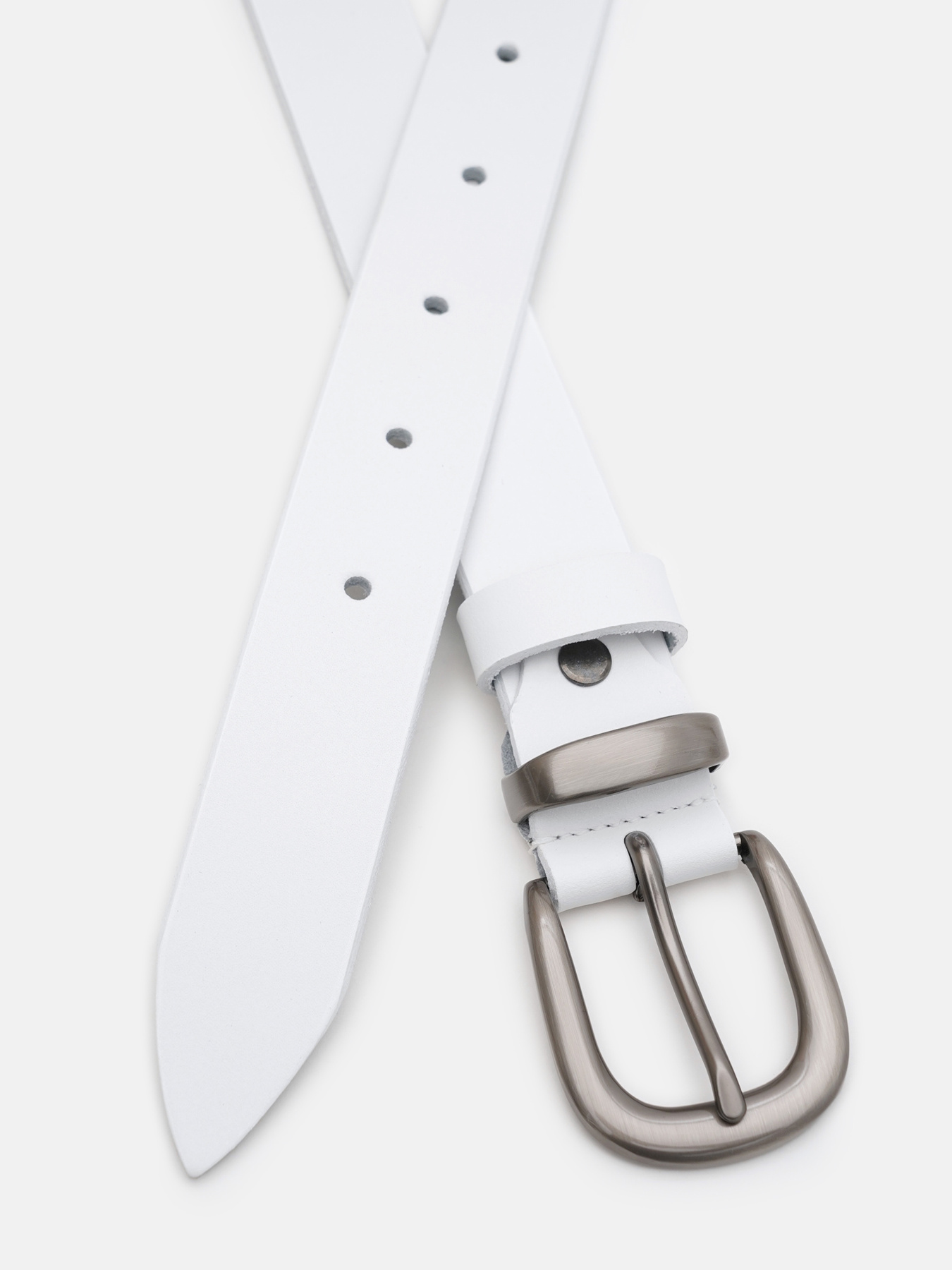 Ремінь Borsa Leather модель 110s1genw156-white Фото