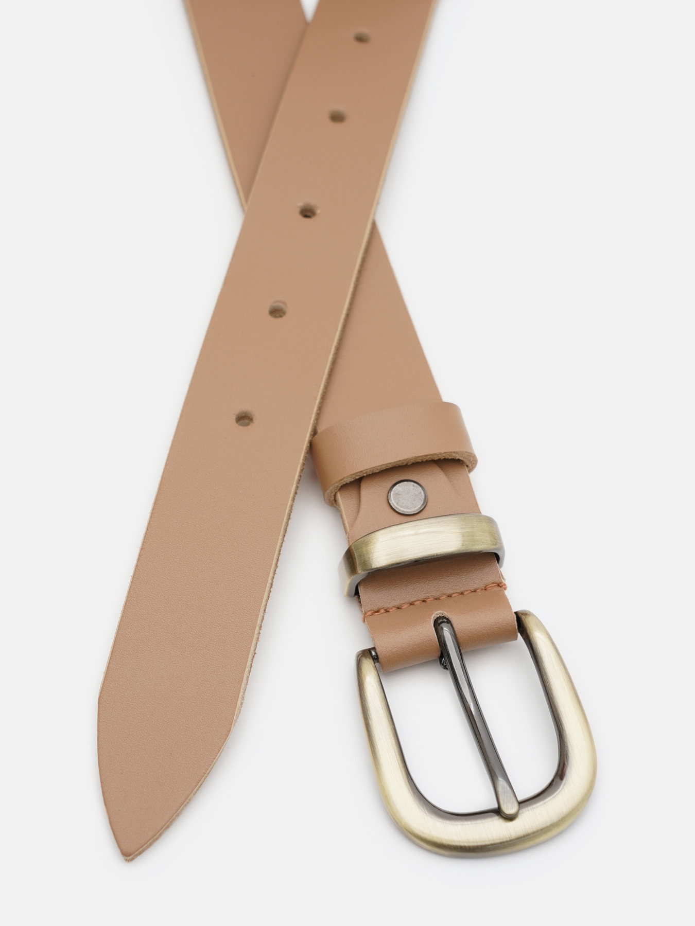 Ремінь Borsa Leather модель 100b1genw158-caramel Фото