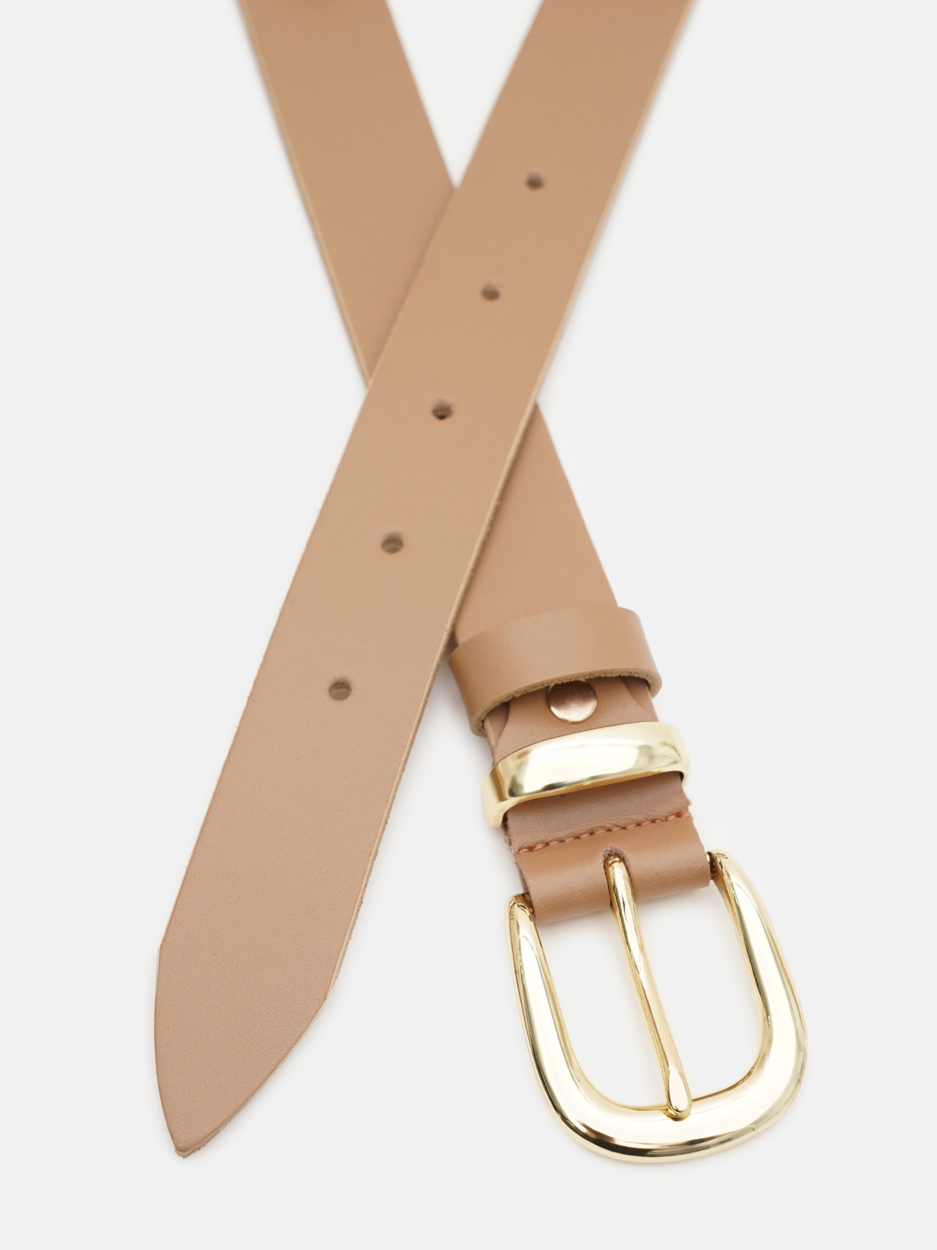 Ремінь Borsa Leather модель 110g1genw160-caramel Фото