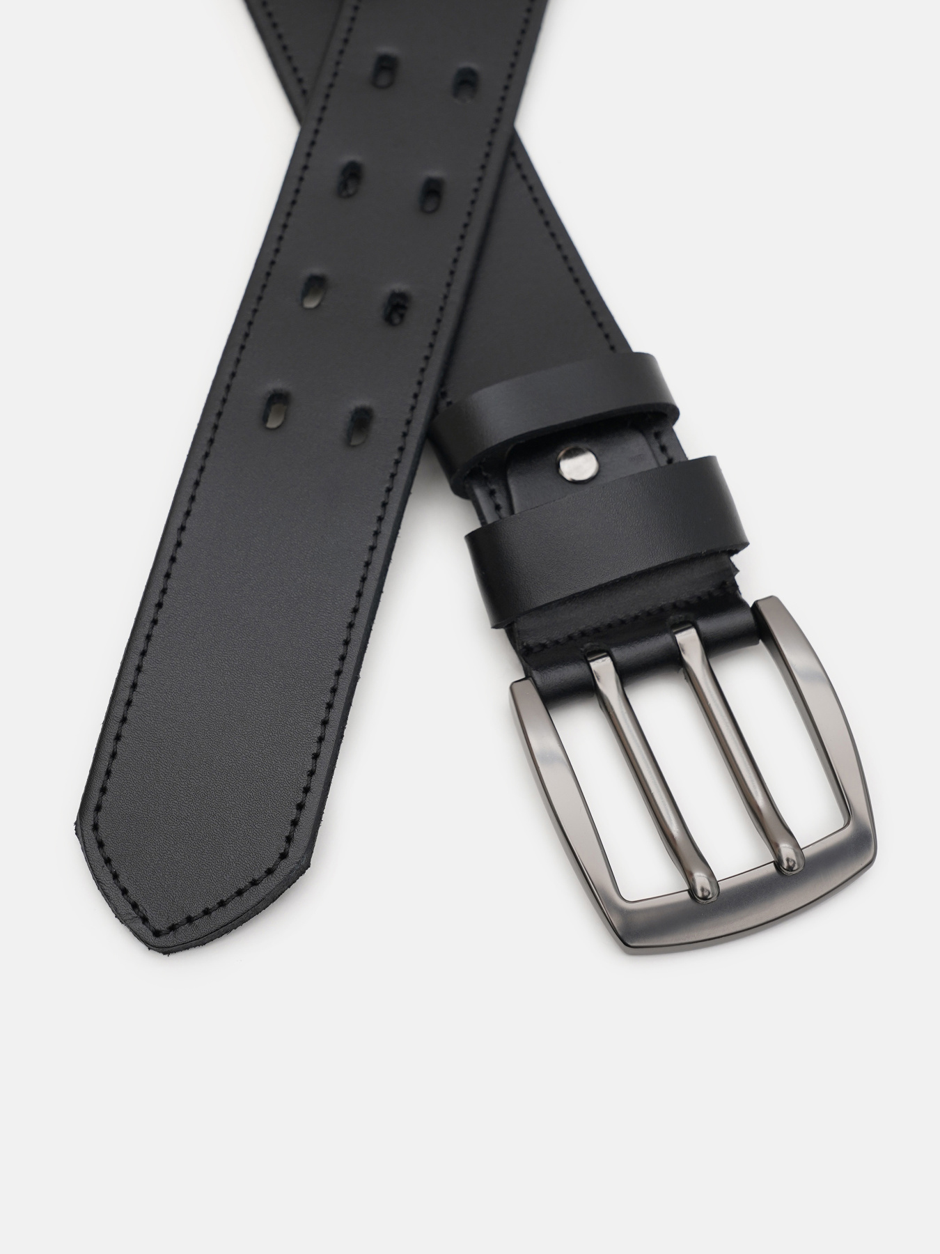 Ремінь Borsa Leather модель 115v1fx113-black Фото