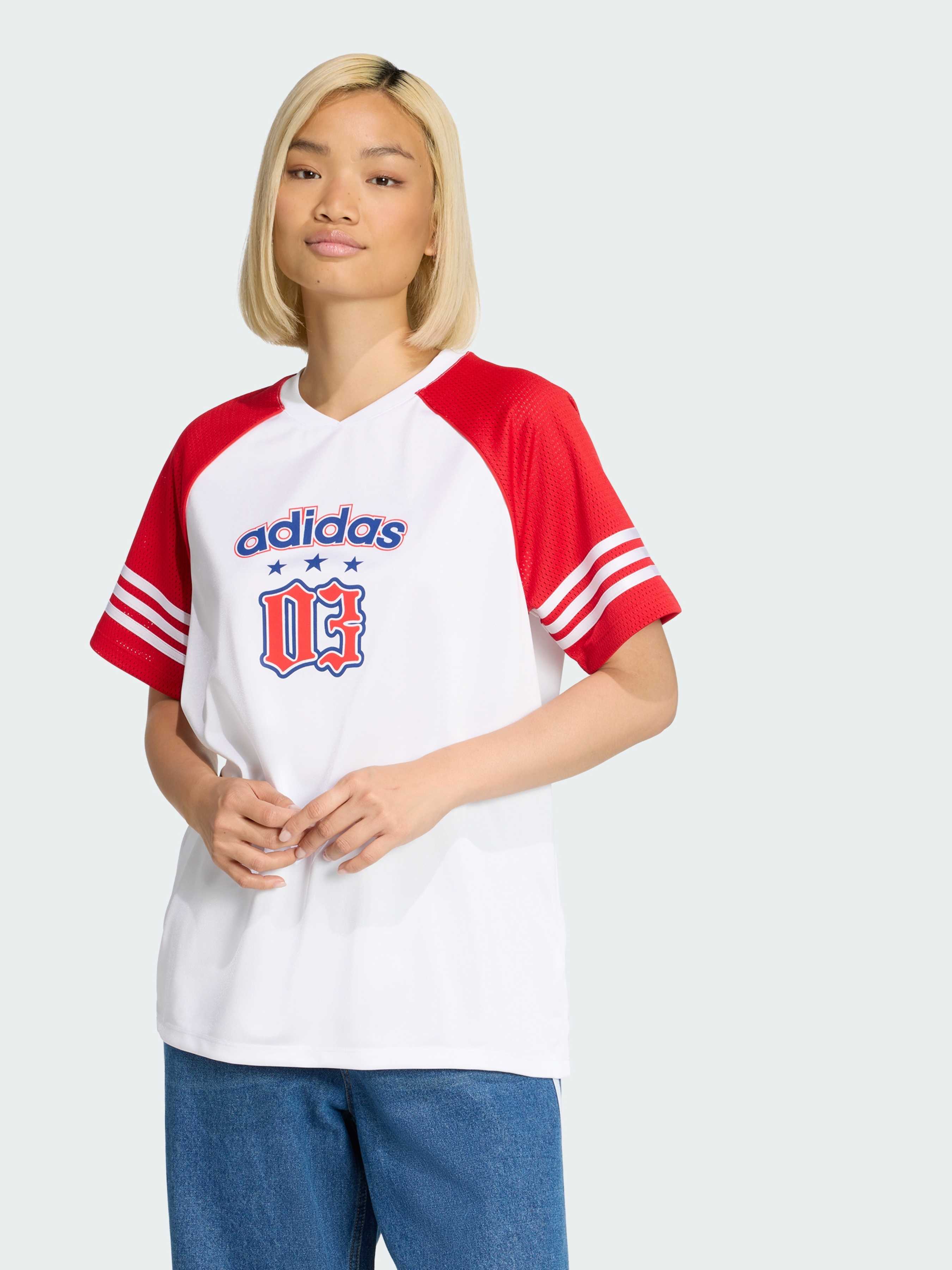 Жіноча Футболка adidas  (KC6287) колір білий, матеріал перероблений поліестер