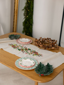 Новорічна доріжка "Пряник і шишки" Едельвіка модель 551-25-08 Фото