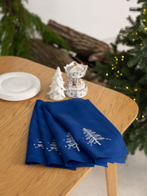 Комплект серветкок новорічних " Ялинки" (4шт.) Едельвіка модель 498-25-00 Фото