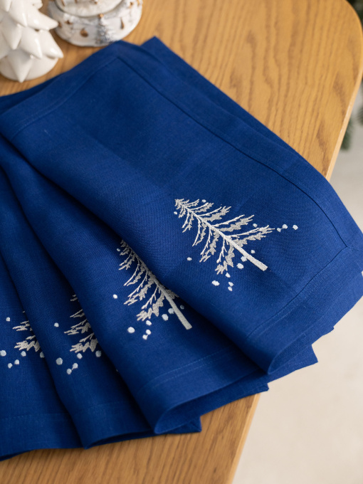 Комплект серветкок новорічних " Ялинки" (4шт.) Едельвіка модель 498-25-00 Фото