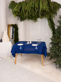 Скатертина новорічна " Ялинки " Едельвіка модель 500-25-00 Фото