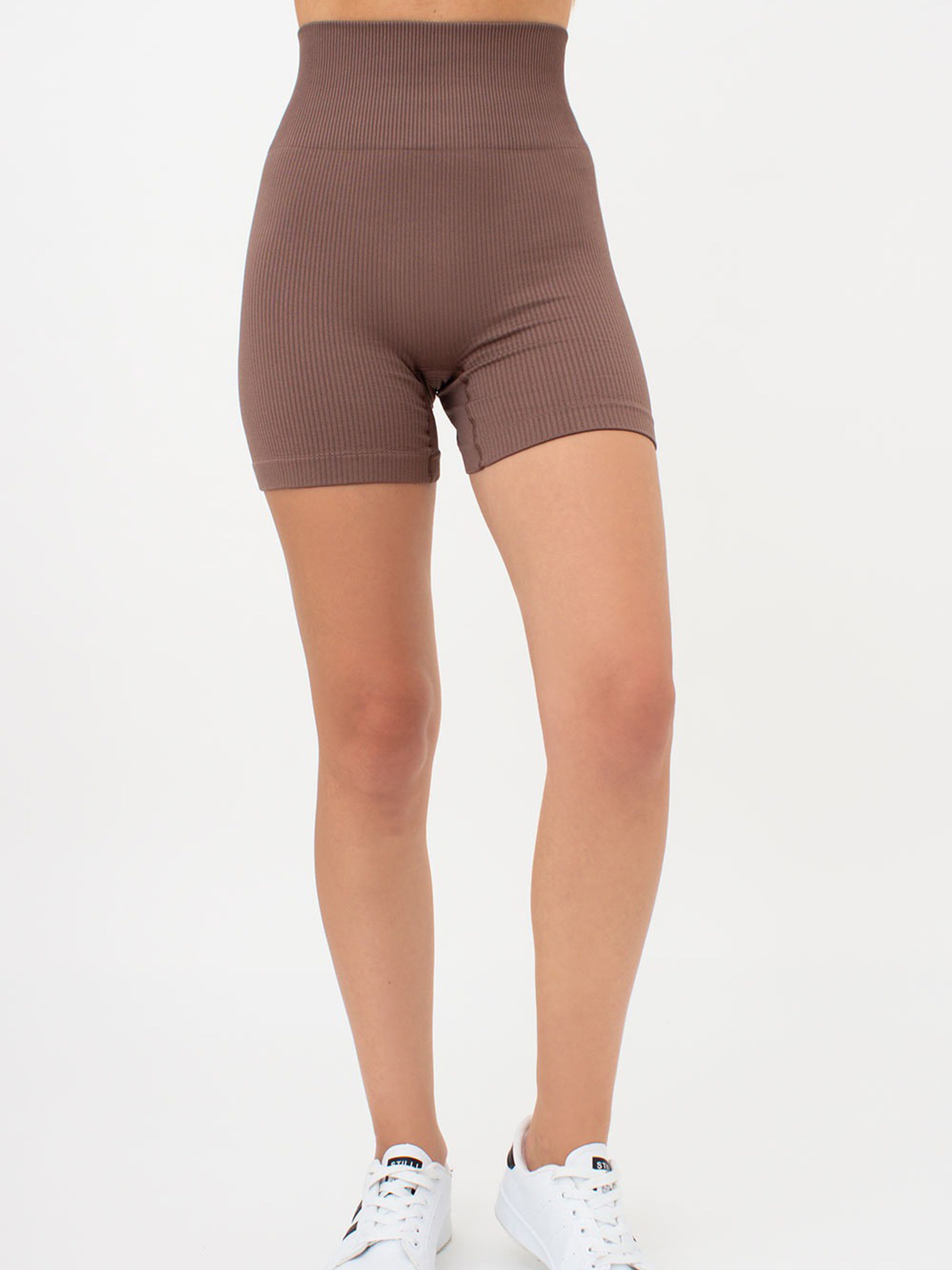 Жіночі Повсякденні шорти Giulia  (UP-00002326_deep_taupe) колір коричневий, матеріал мікрофібра