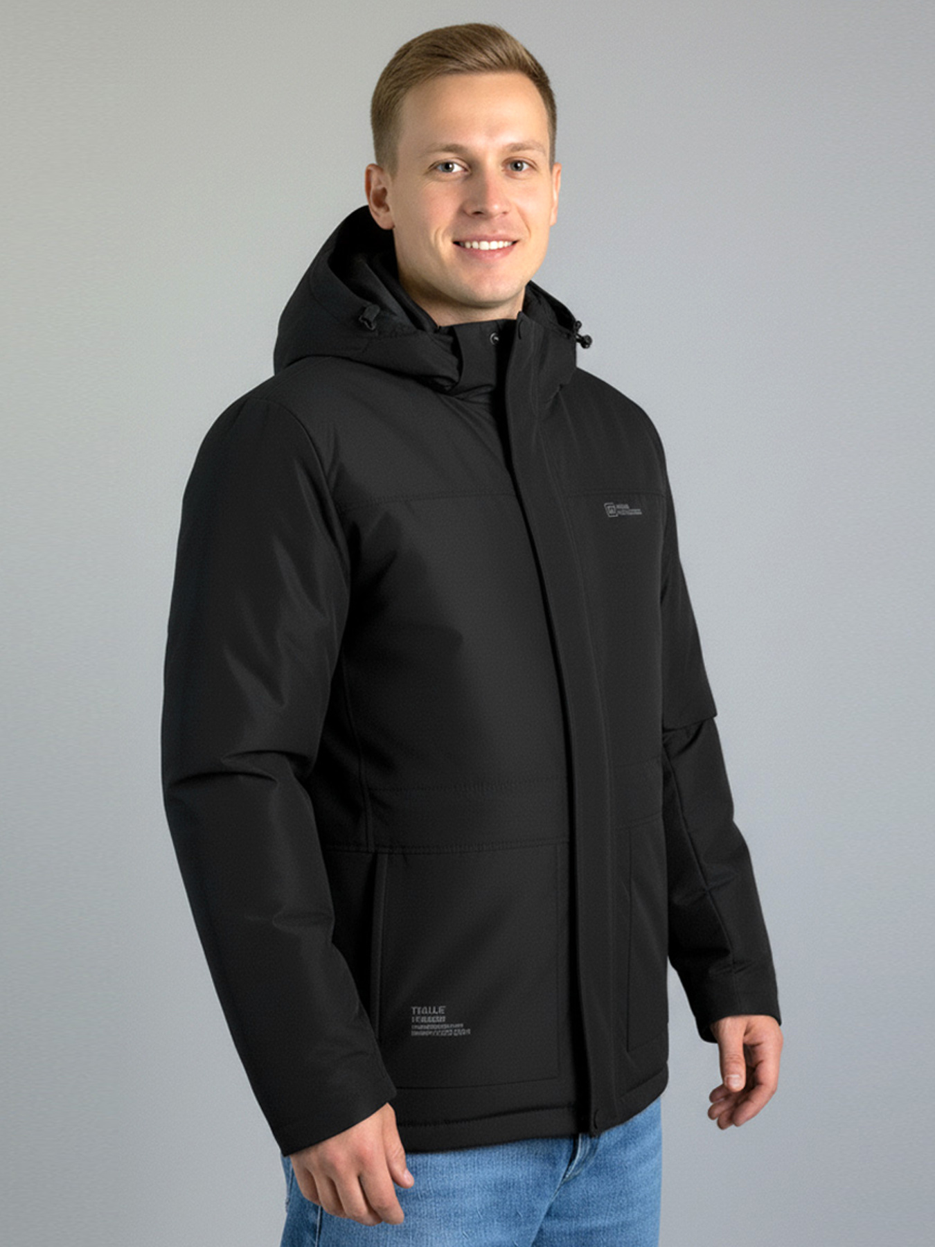 Демісезонна куртка Sun's House модель DV-105-black Фото