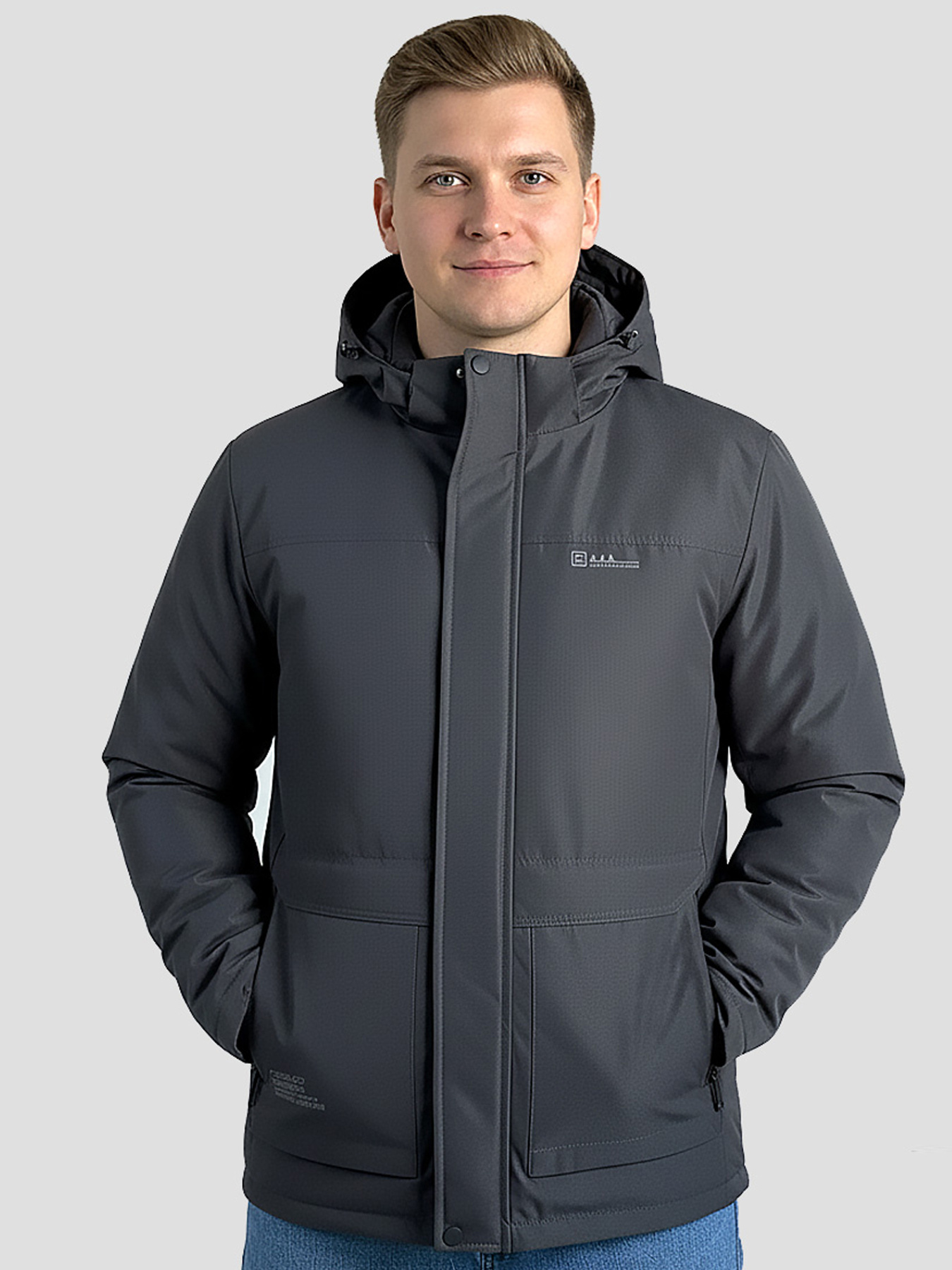 Демисезонная куртка Sun's House модель DV-105-grey Фото