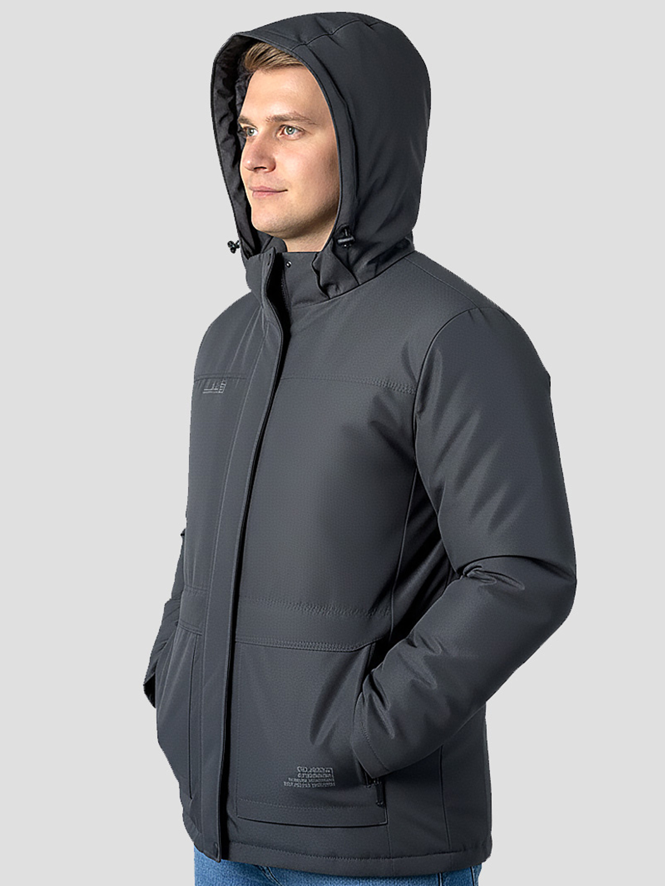 Демісезонна куртка Sun's House модель DV-105-grey Фото