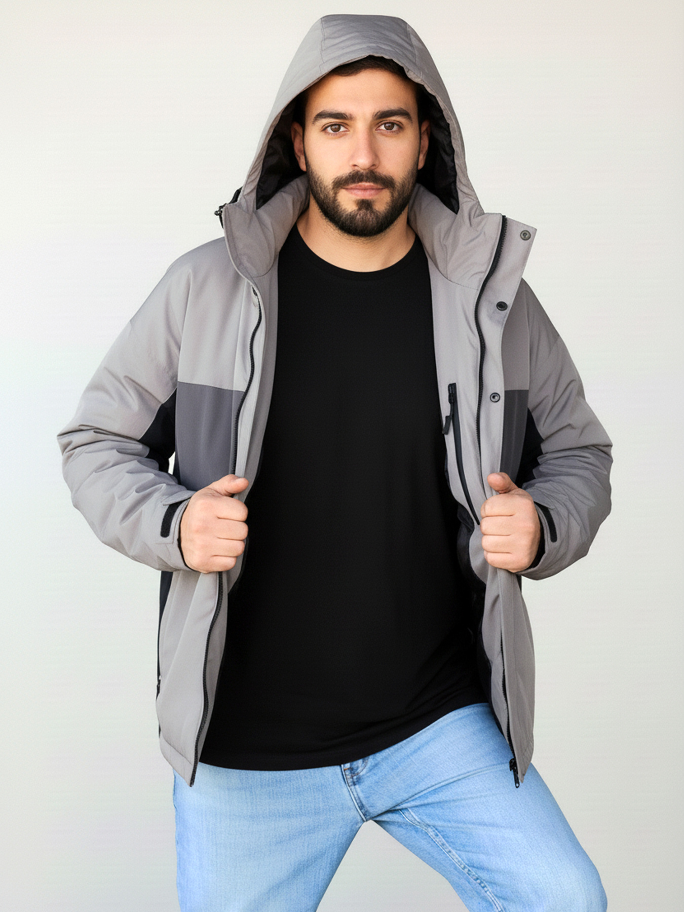 Демісезонна куртка Sun's House Полиэстер модель RC-BR-178-grey Фото